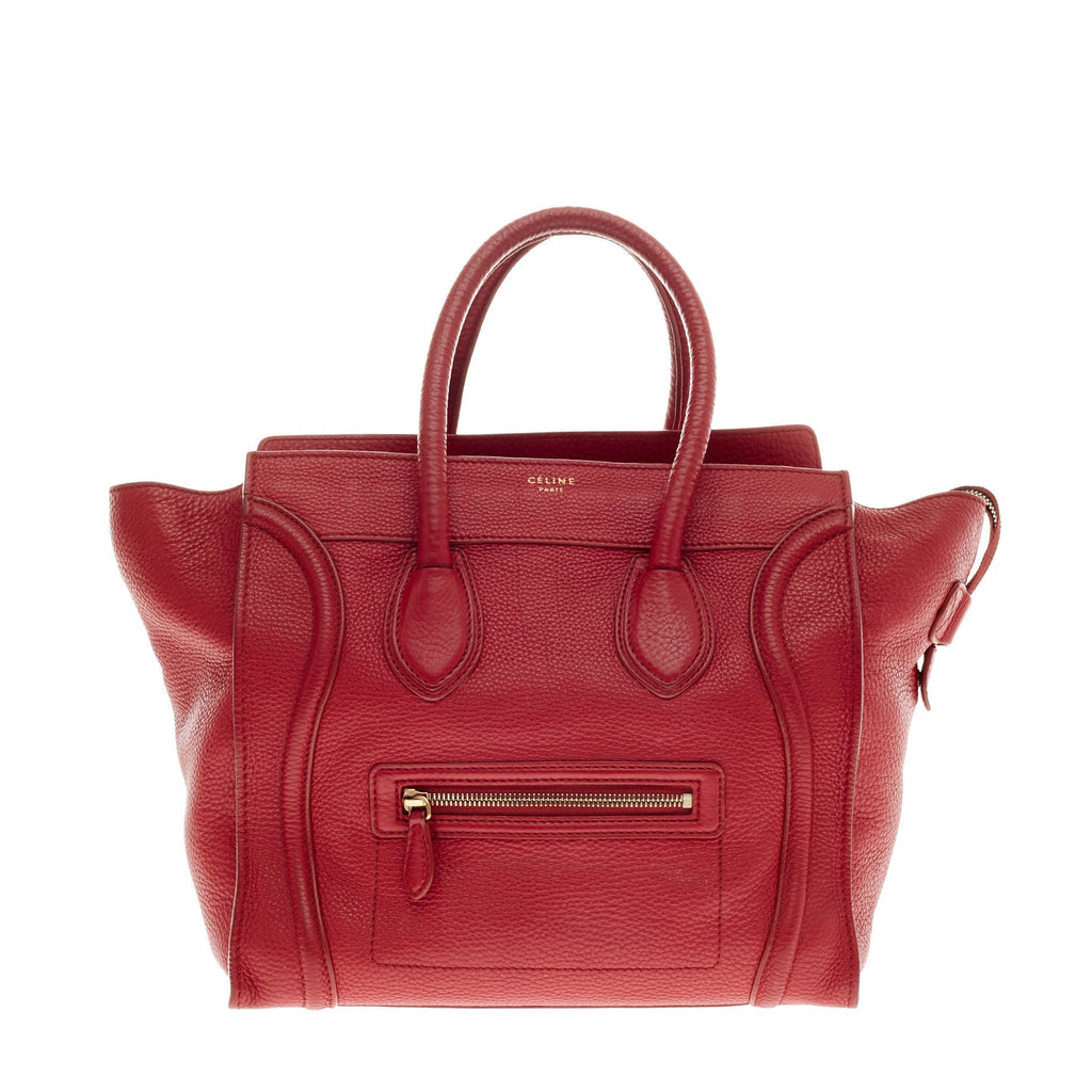 Luggage Handbag Grainy Leather Mini