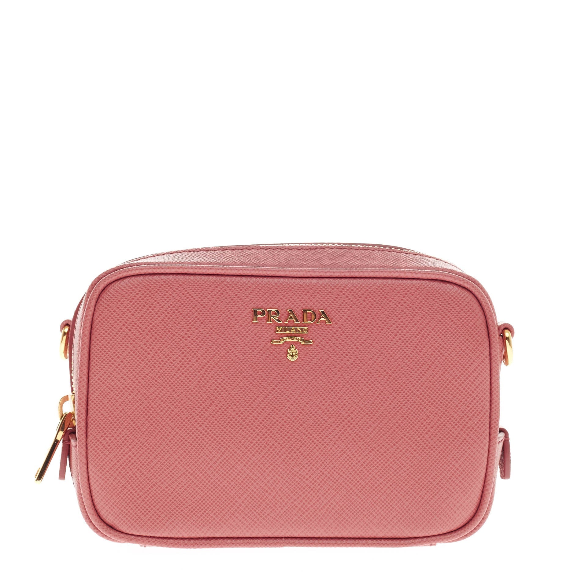 Zip Crossbody Bag Saffiano Leather Mini