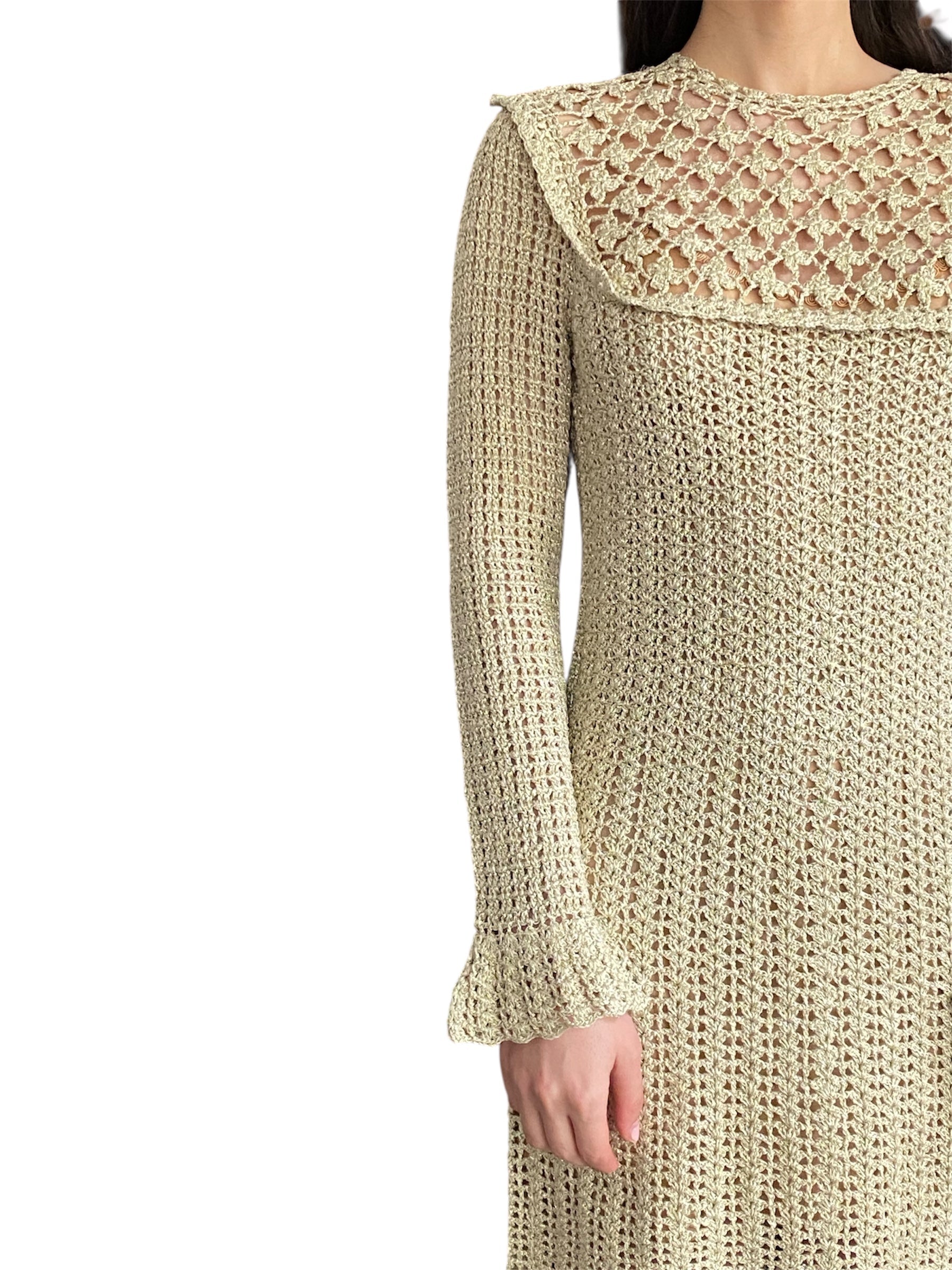 Doen Videya Crochet Knit Dress - M
