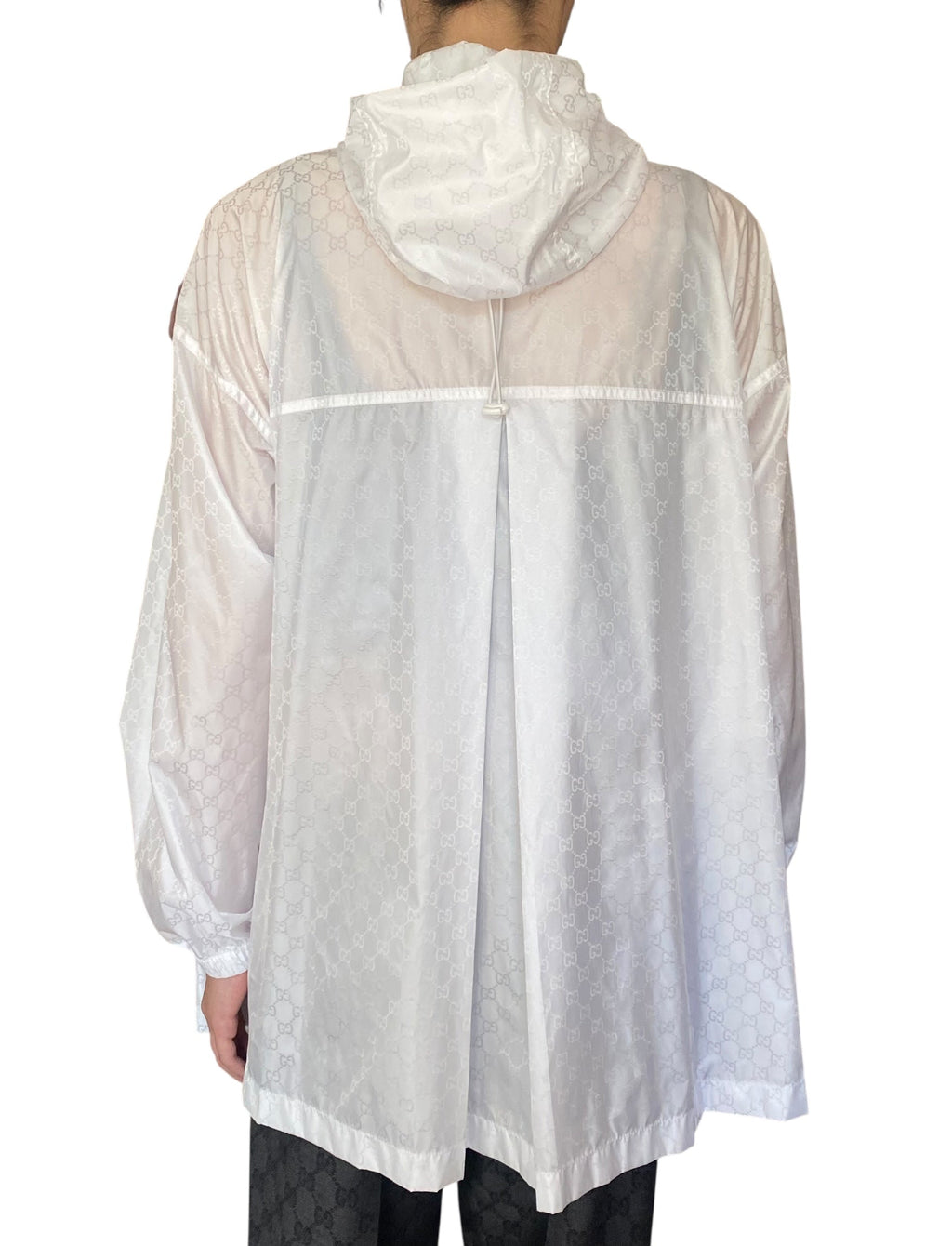 Gucci White Nylon GG Monogram Windbreaker - IT 42
