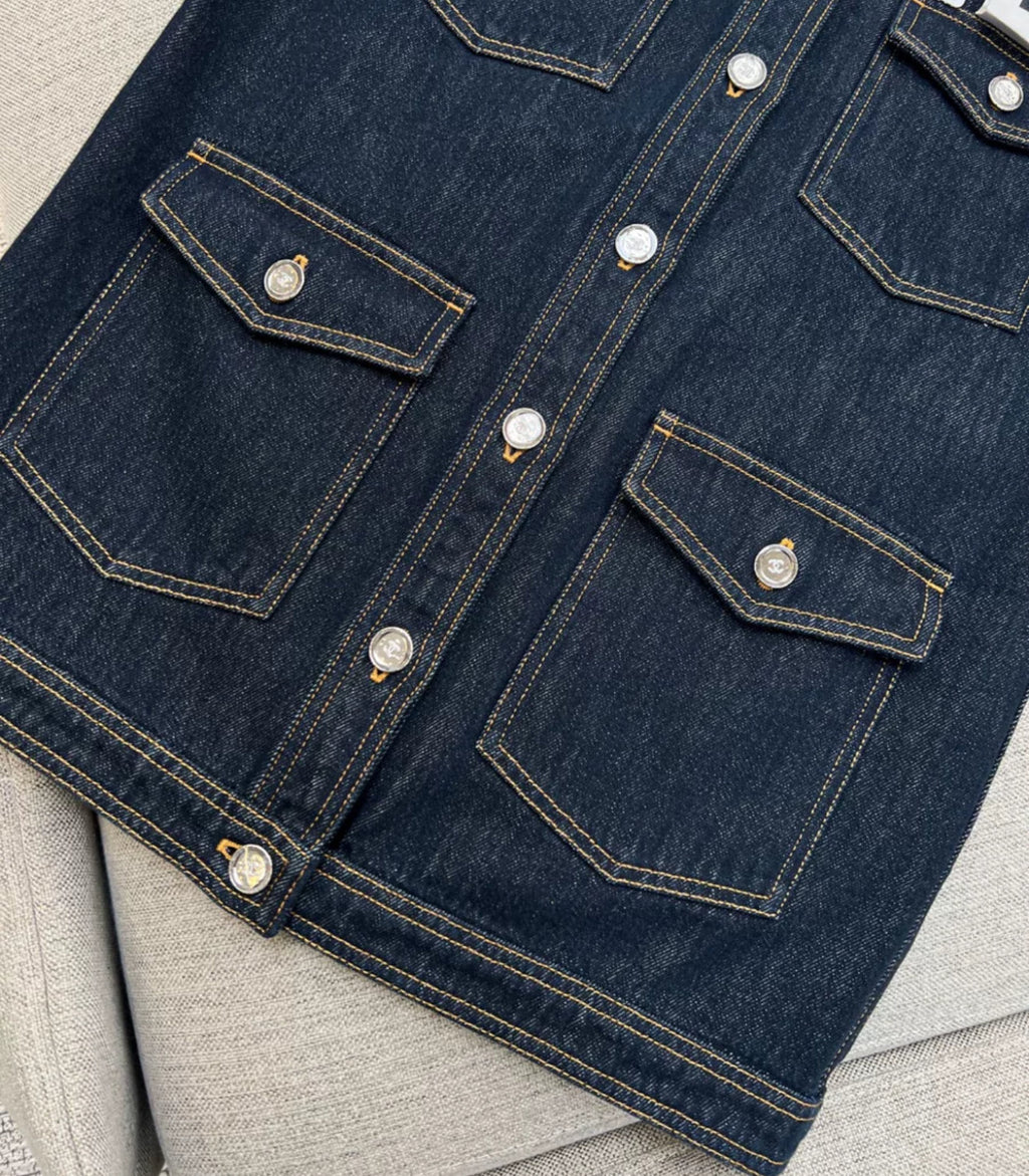 Chanel 25C Denim vest