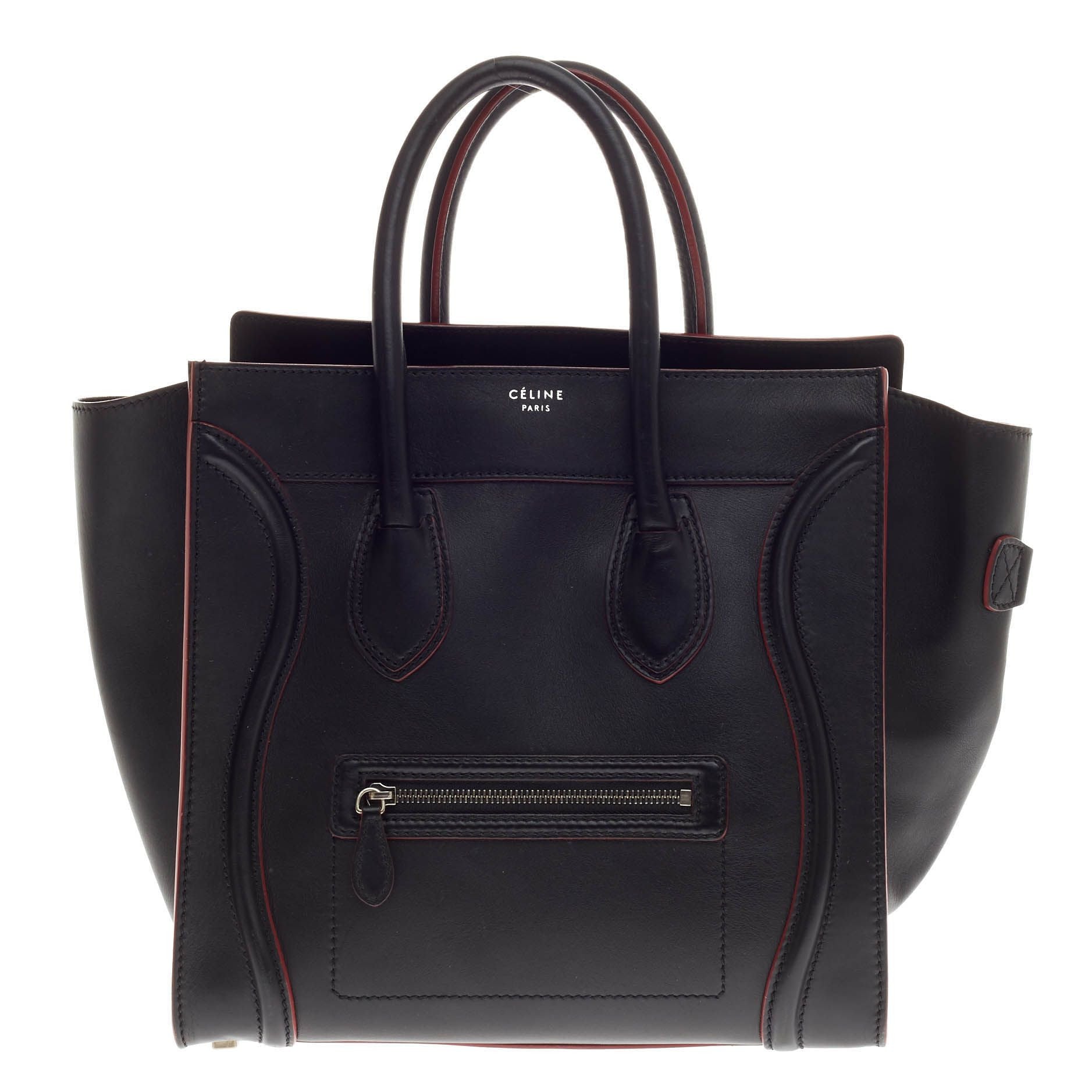 Luggage Handbag Smooth Leather Mini