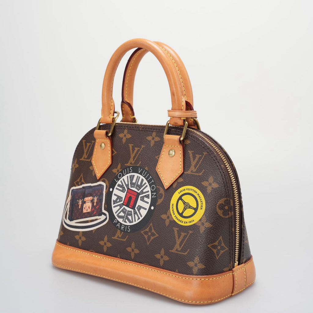 Louis Vuitton Monogram World Tour Alma BB Satchel Bag