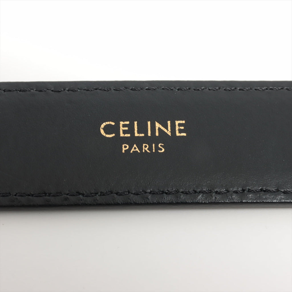 ITEM 2 - CELINE Medium Triomphe Belt 75 Black