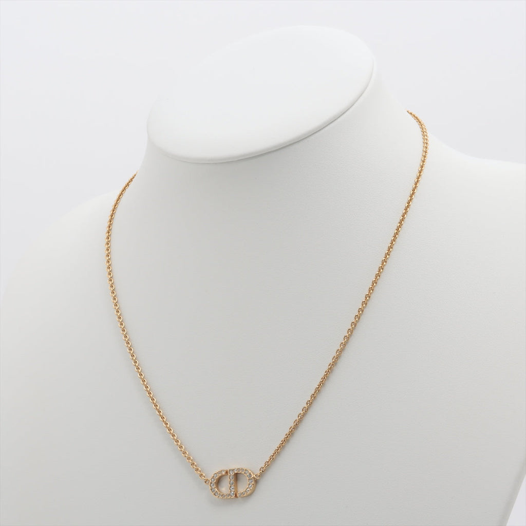 Christian Dior Rhinestone Gold Necklace Costume Jewellery