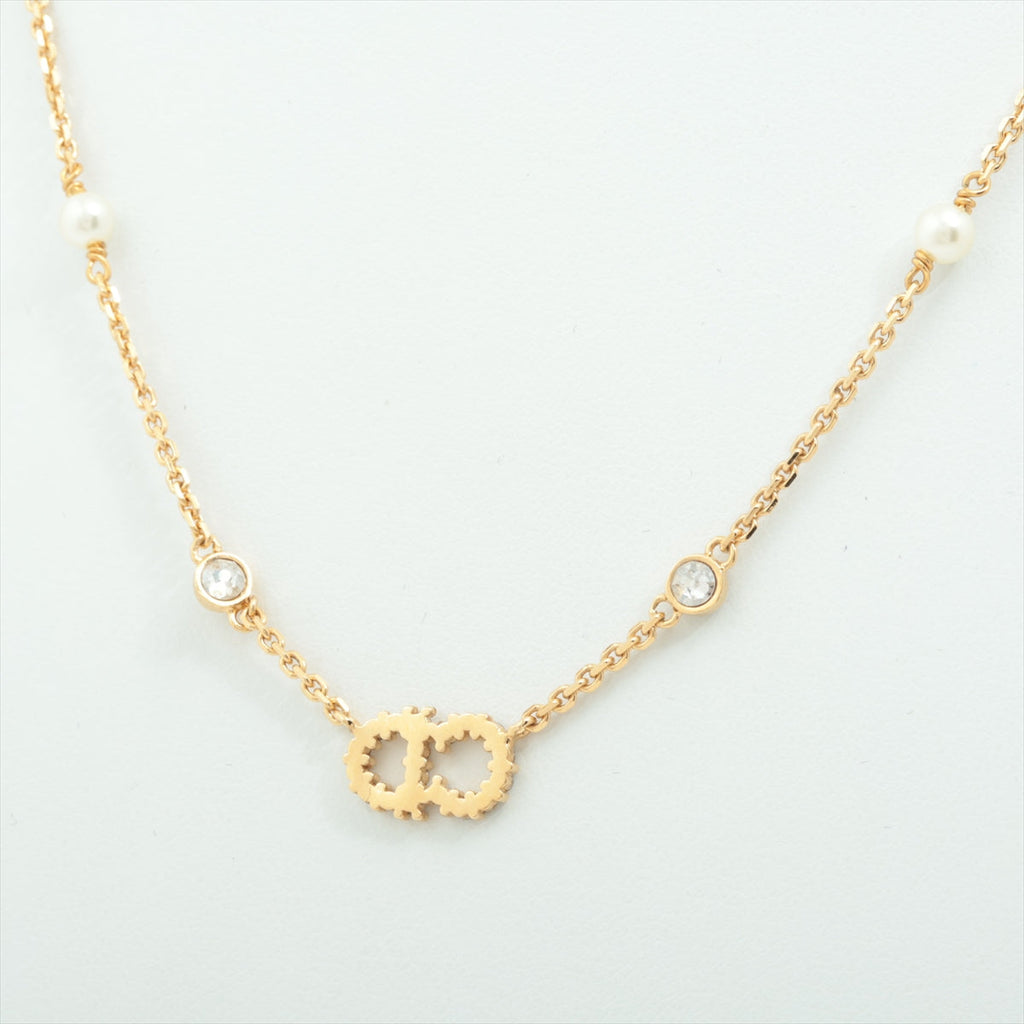 Christian Dior Clair De Lune Gold Pearl Rhinestone Necklace Costume Jewellery