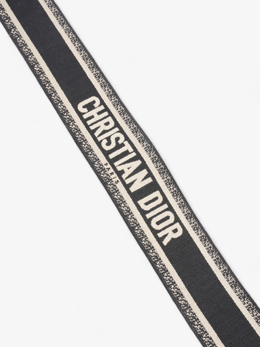 Christian Dior Shoulder Strap Beige / Navy Canvas