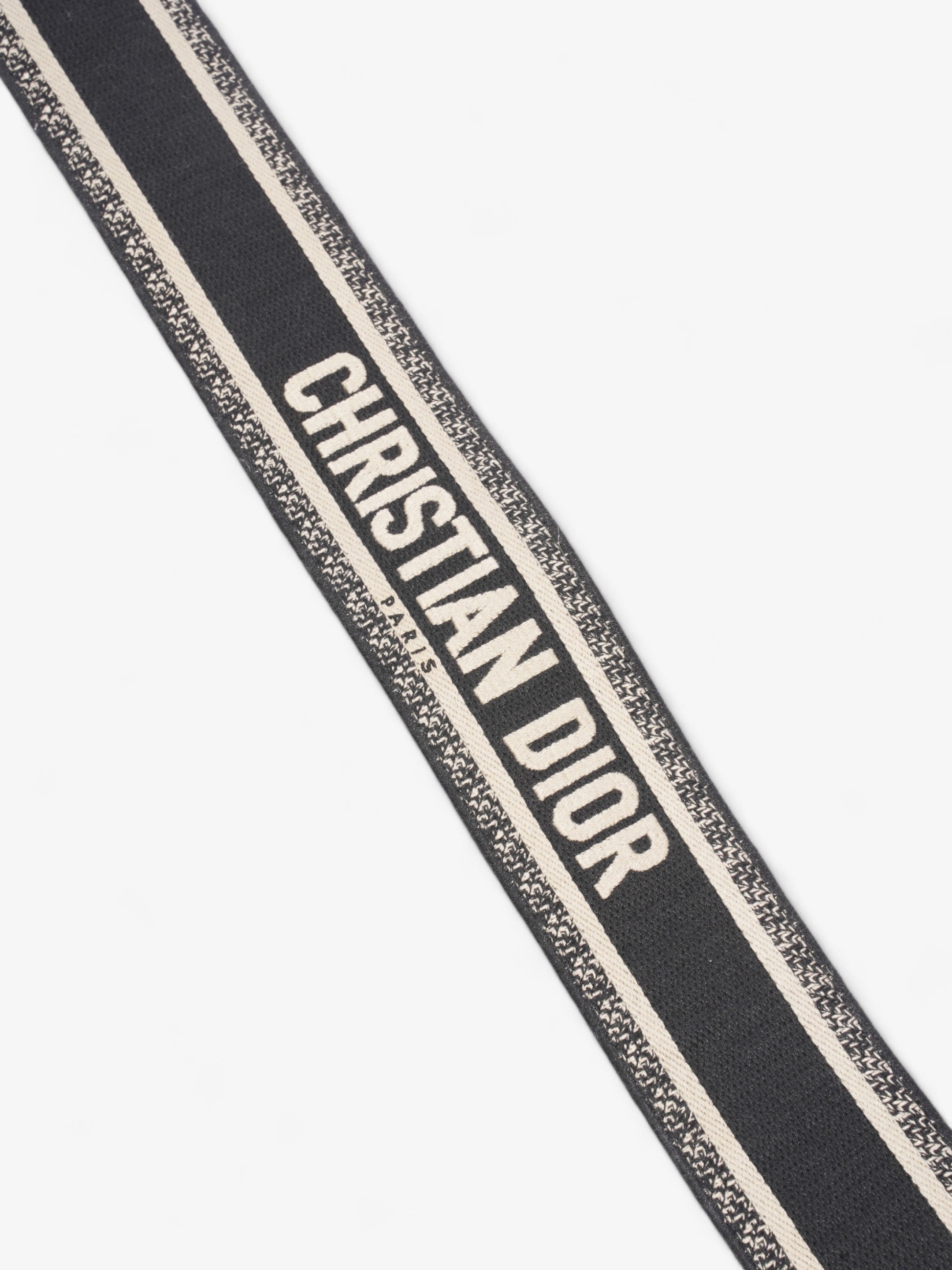 Christian Dior Shoulder Strap Beige / Navy Canvas