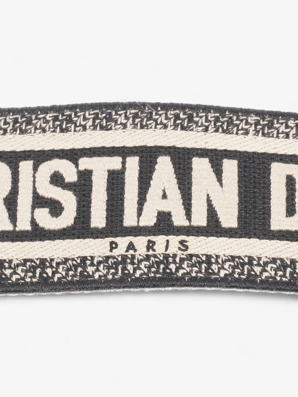 Christian Dior Shoulder Strap Beige / Navy Canvas