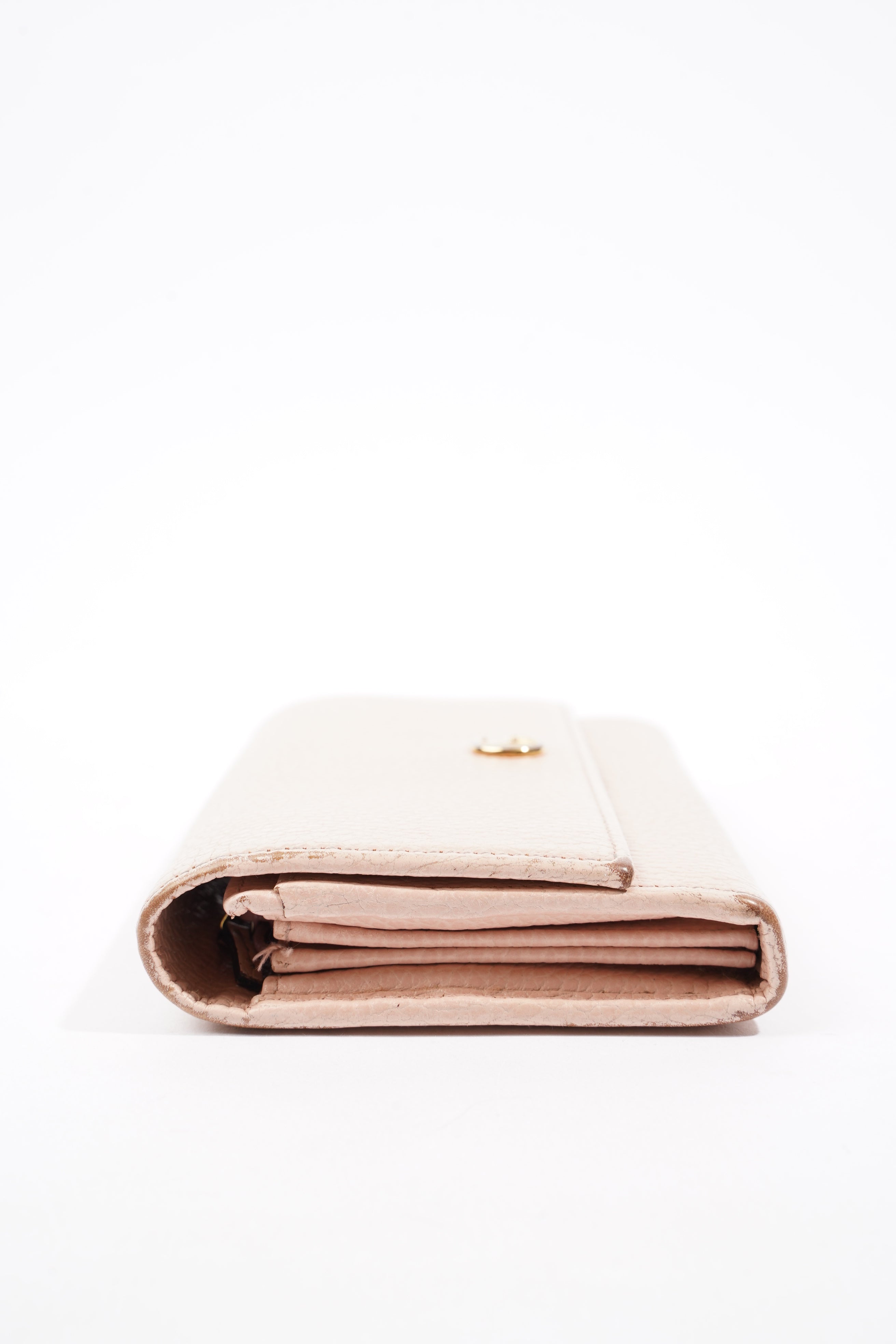 Gucci Marmont Long Wallet Pink Leather