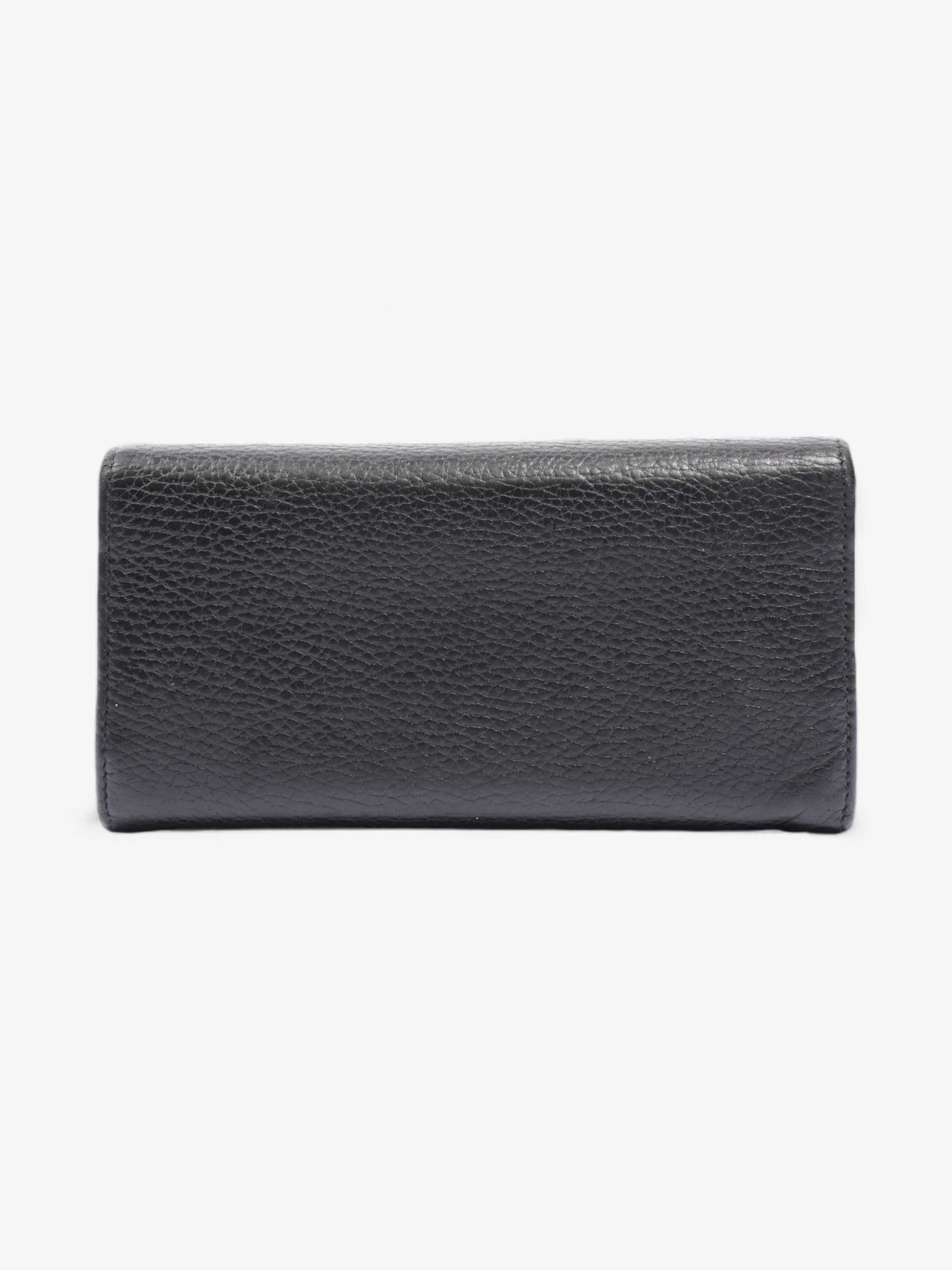 Gucci GG Marmont Continental Wallet Black Calfskin Leather
