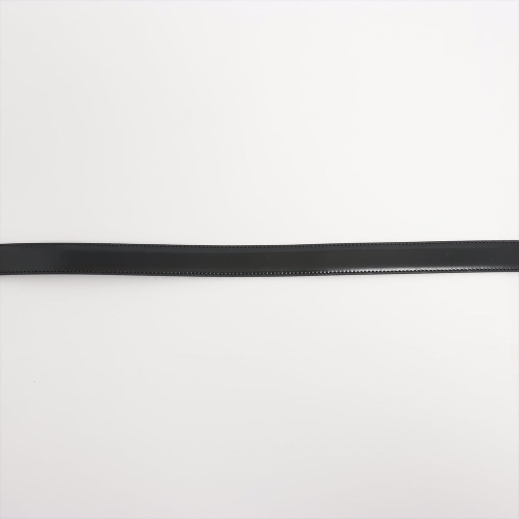 Celine Medium Triomphe Black Leather Belt Size 70