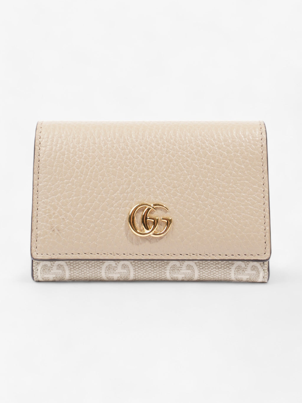 Gucci GG Marmont Wallet Beige Leather