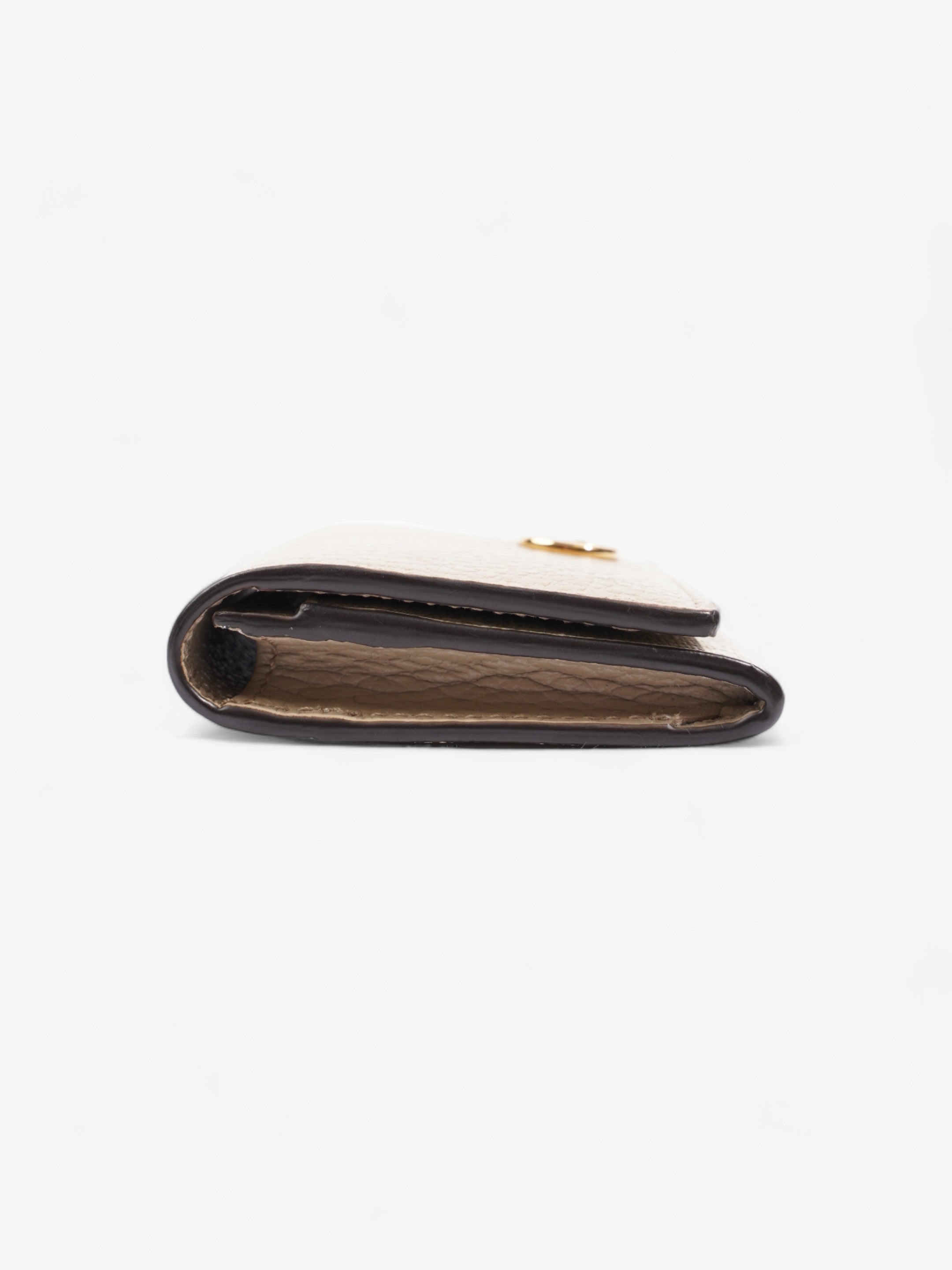 Gucci GG Marmont Wallet Beige Leather