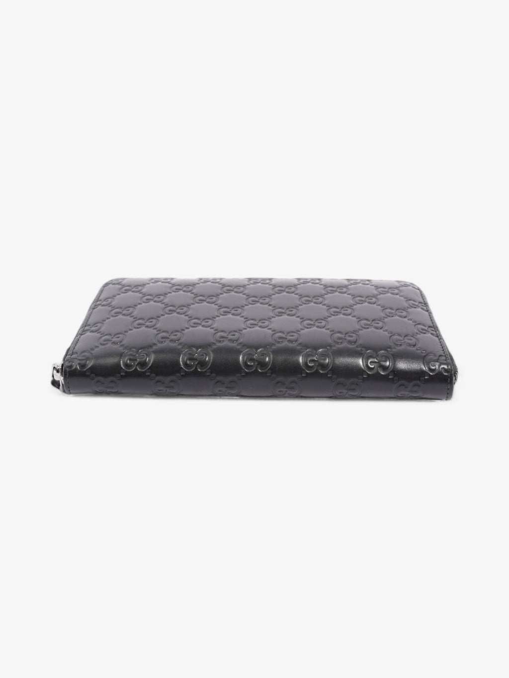 Gucci Guccissima Zip Around Wallet Black Leather