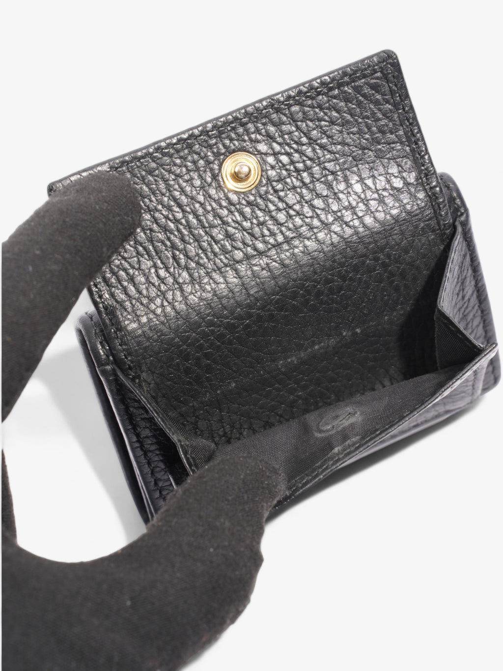 Gucci GG Marmont Trifold Wallet Black Leather