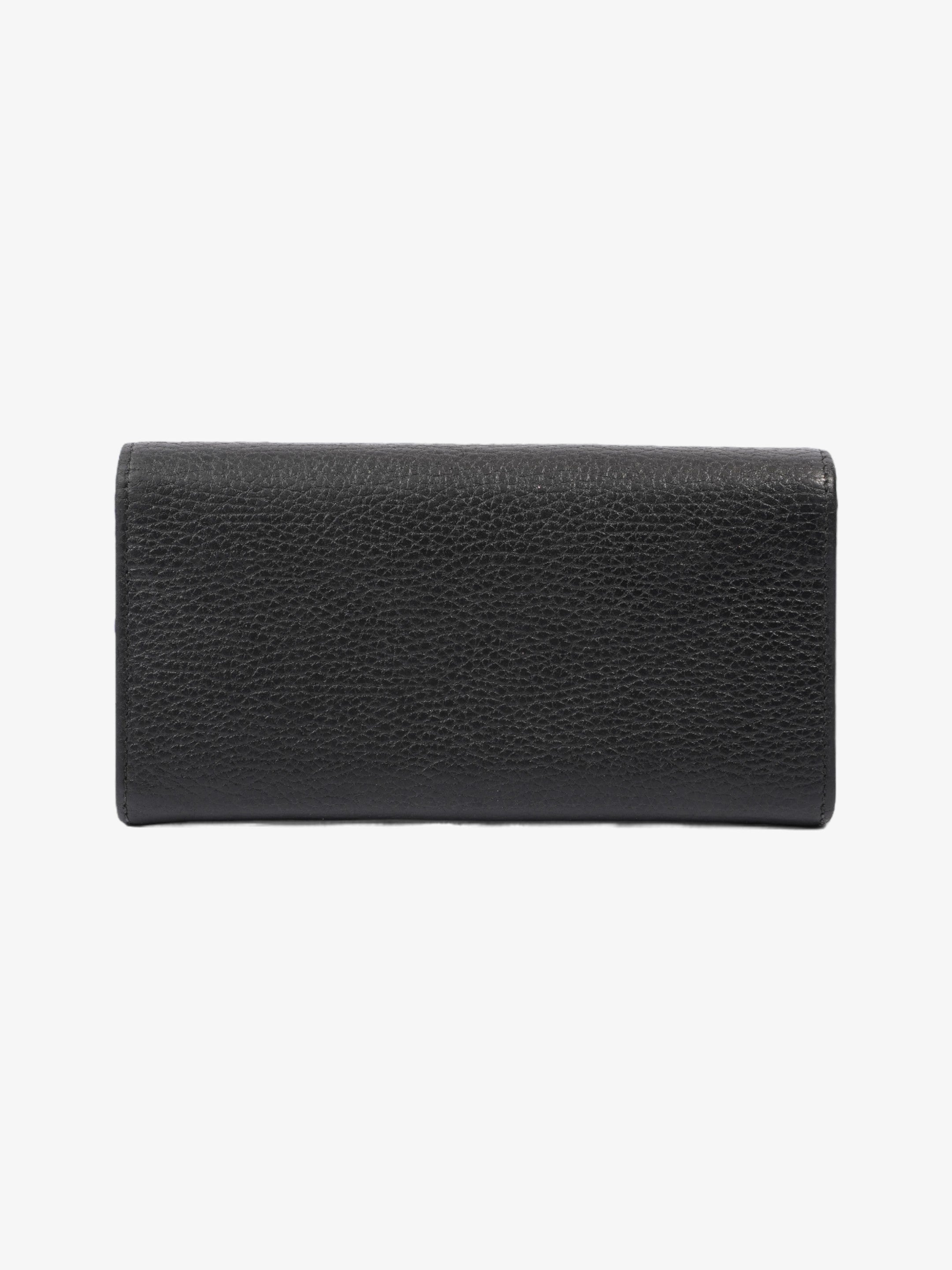Gucci Marmont Long Wallet Black Leather