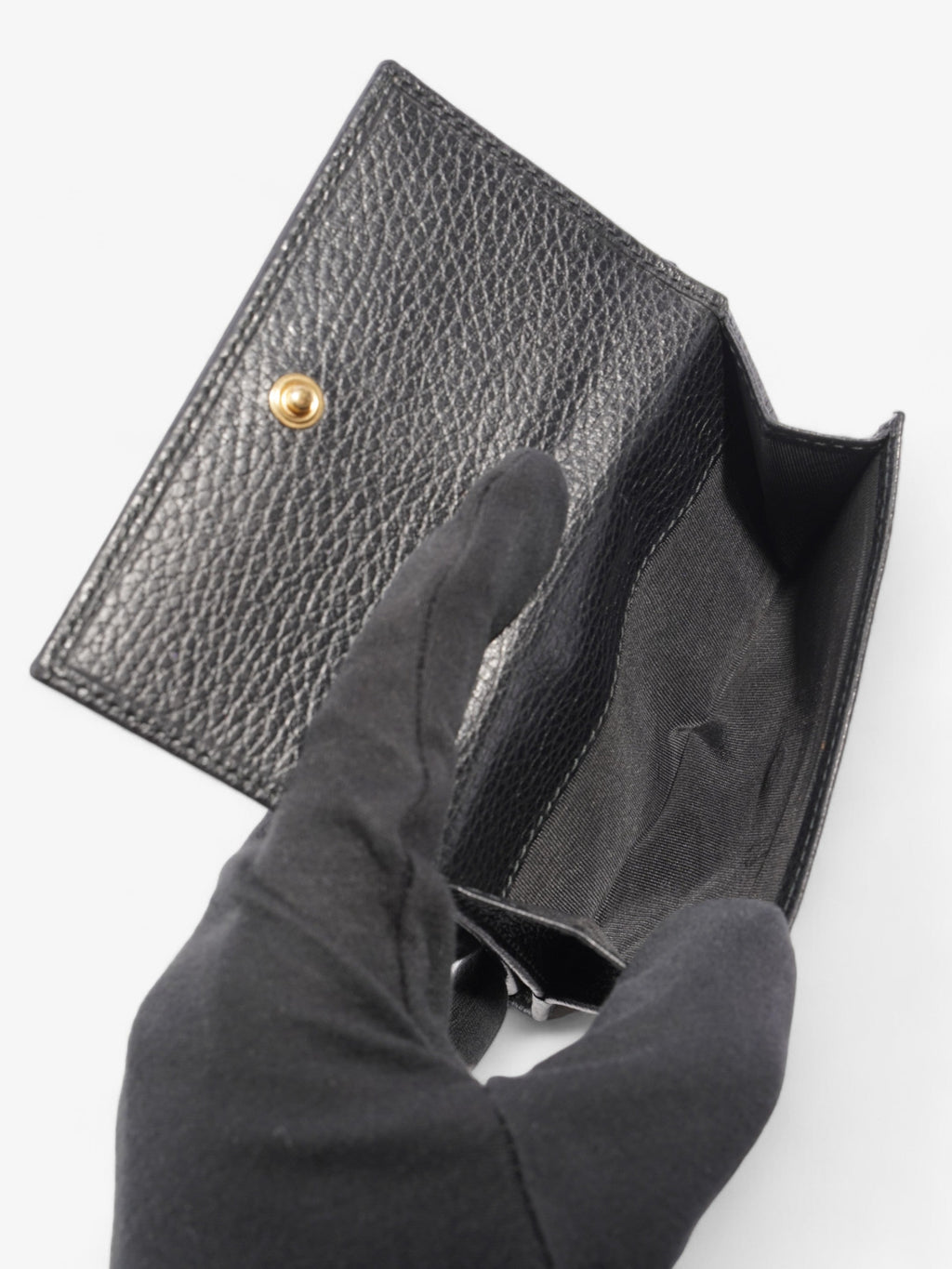 Gucci GG Marmont Compact Wallet Black Leather