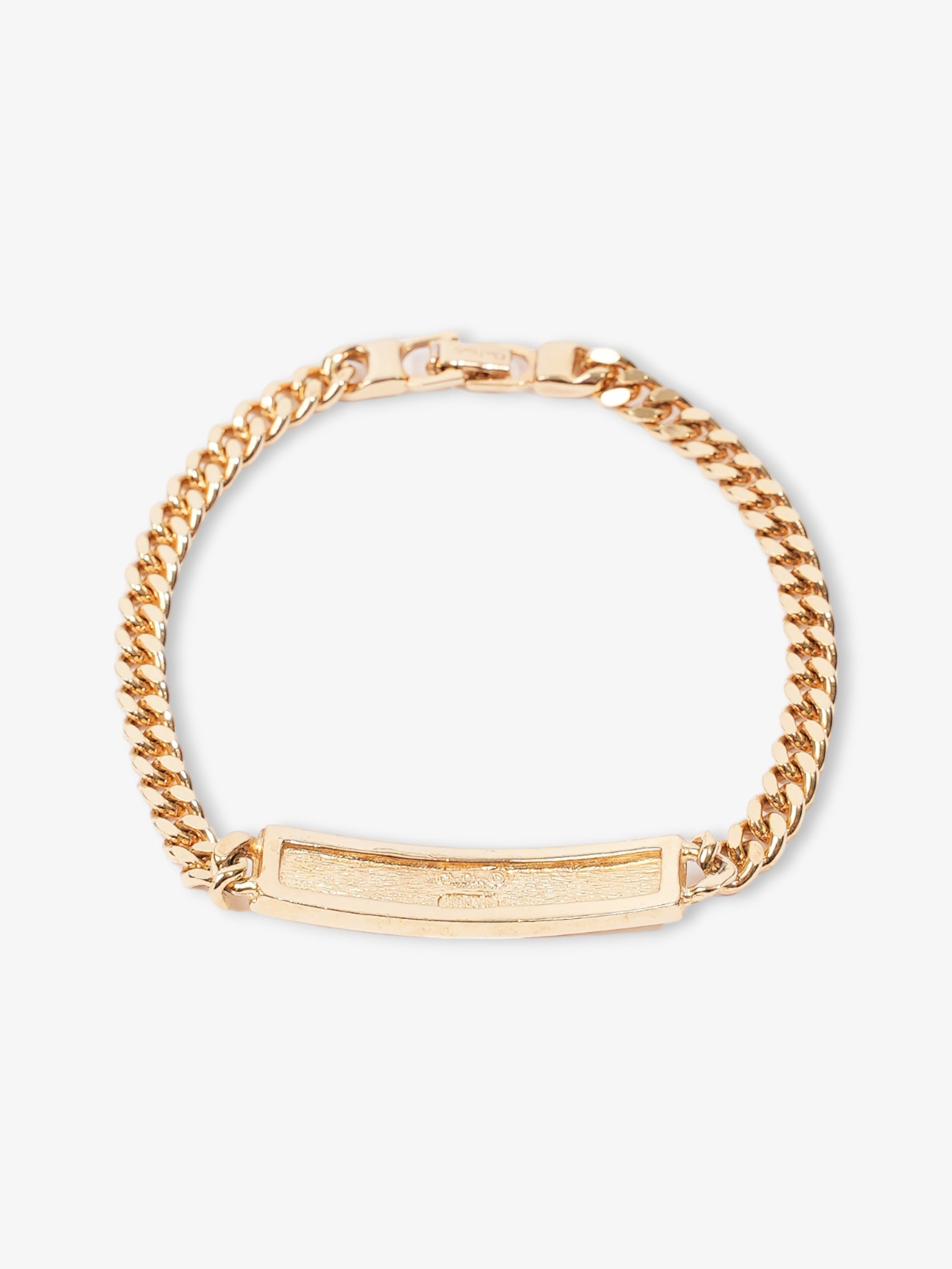 Christian Dior CD Logo Bracelet Gold Base Metal