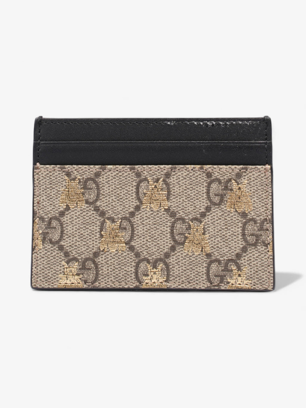 Gucci Bee  Holder GG Supreme / Black / Gold Coated Canvas