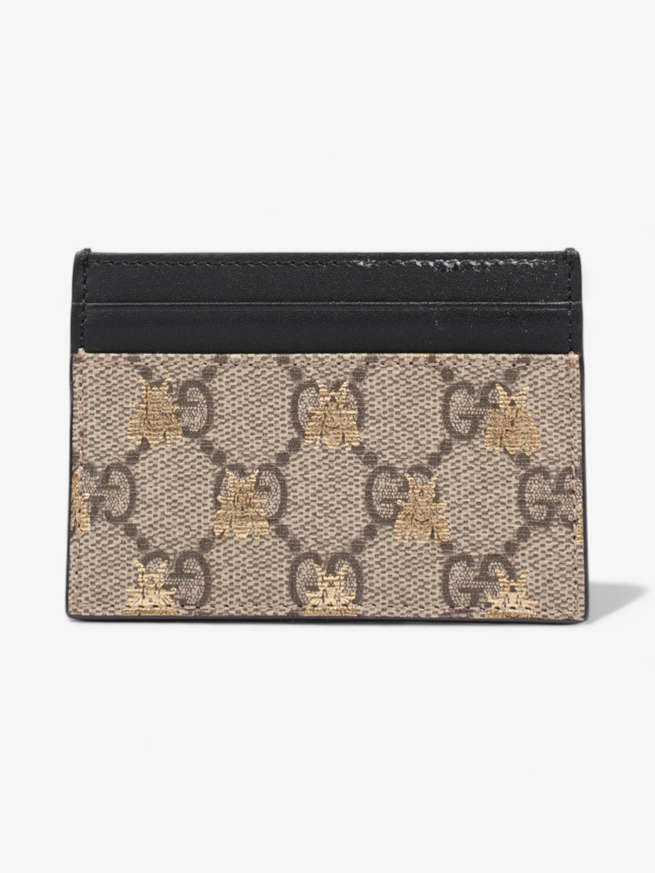 Gucci Bee  Holder GG Supreme / Black / Gold Coated Canvas