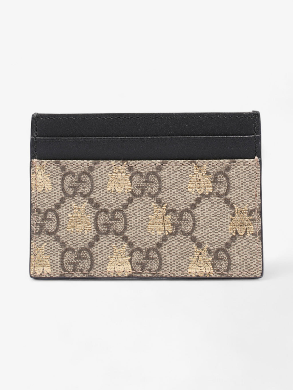 Gucci Bee  Holder GG Supreme / Black / Gold Coated Canvas