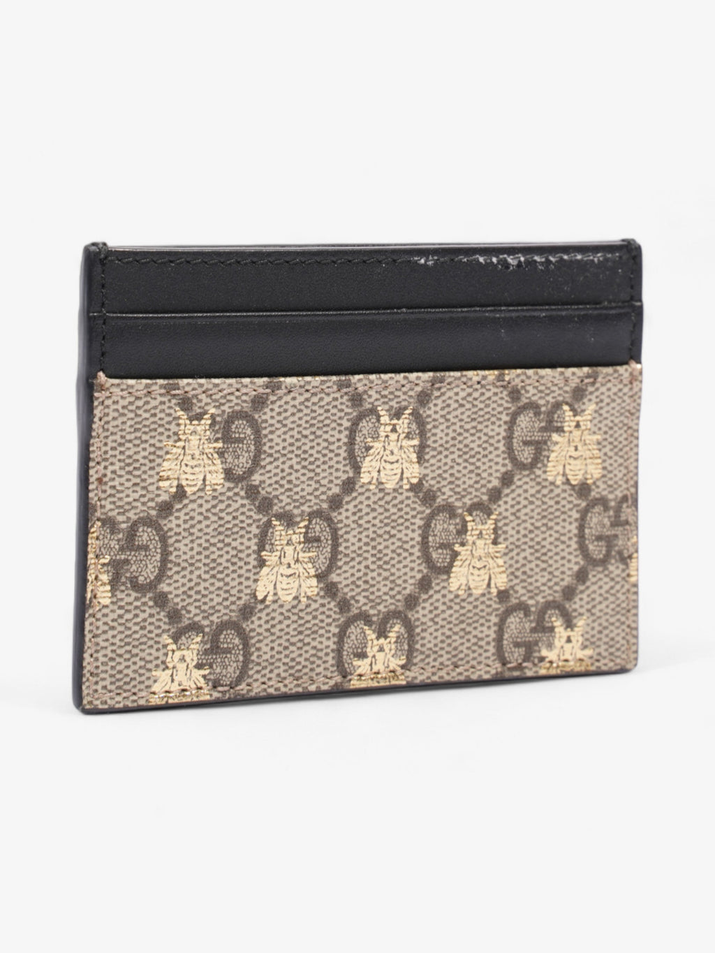 Gucci Bee  Holder GG Supreme / Black / Gold Coated Canvas