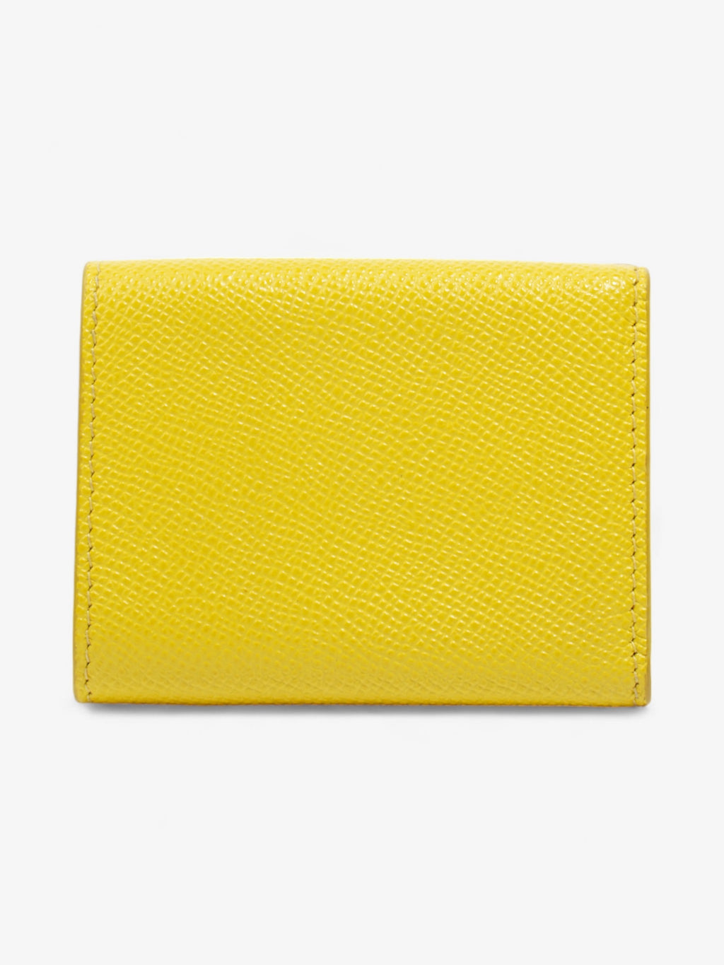 Christian Dior 30 Montaigne Compact Wallet Yellow Leather