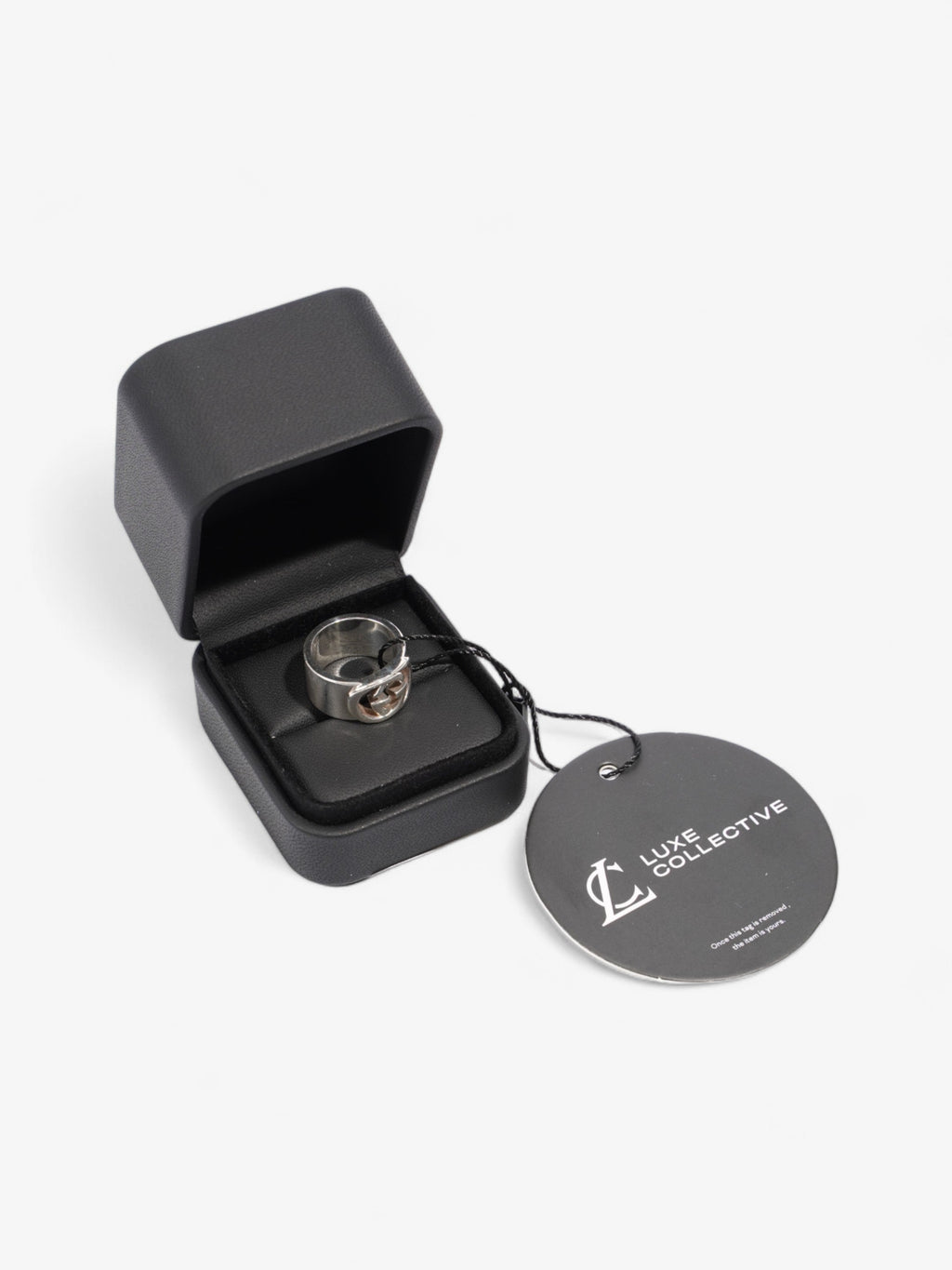 Gucci Interlocking G Ring Silver Silver Sterling 51mm