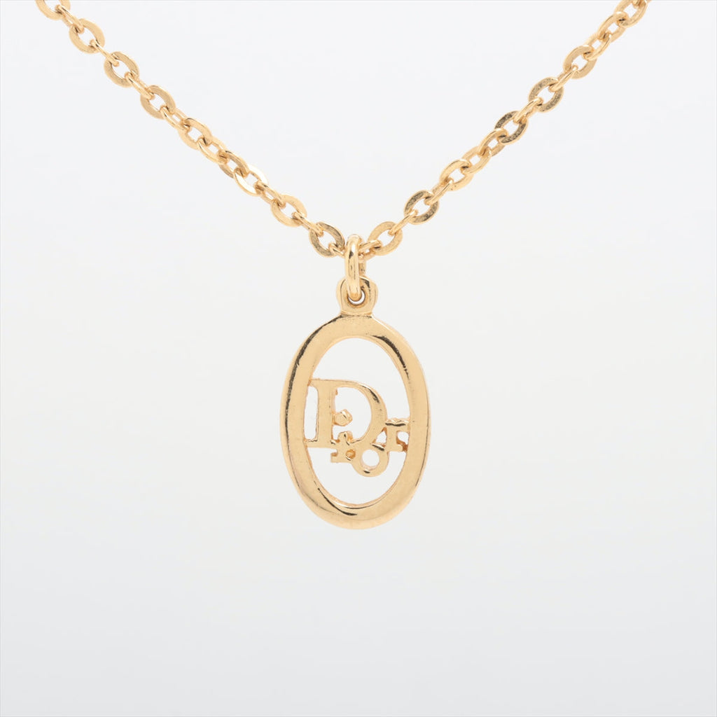 Christian Dior Logo Gold Necklace Costume Jewellery