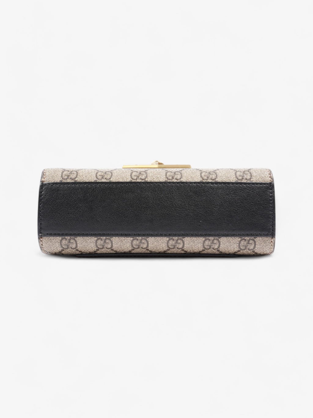 Gucci Padlock Shoulder Bag Black / Supreme Leather Mini