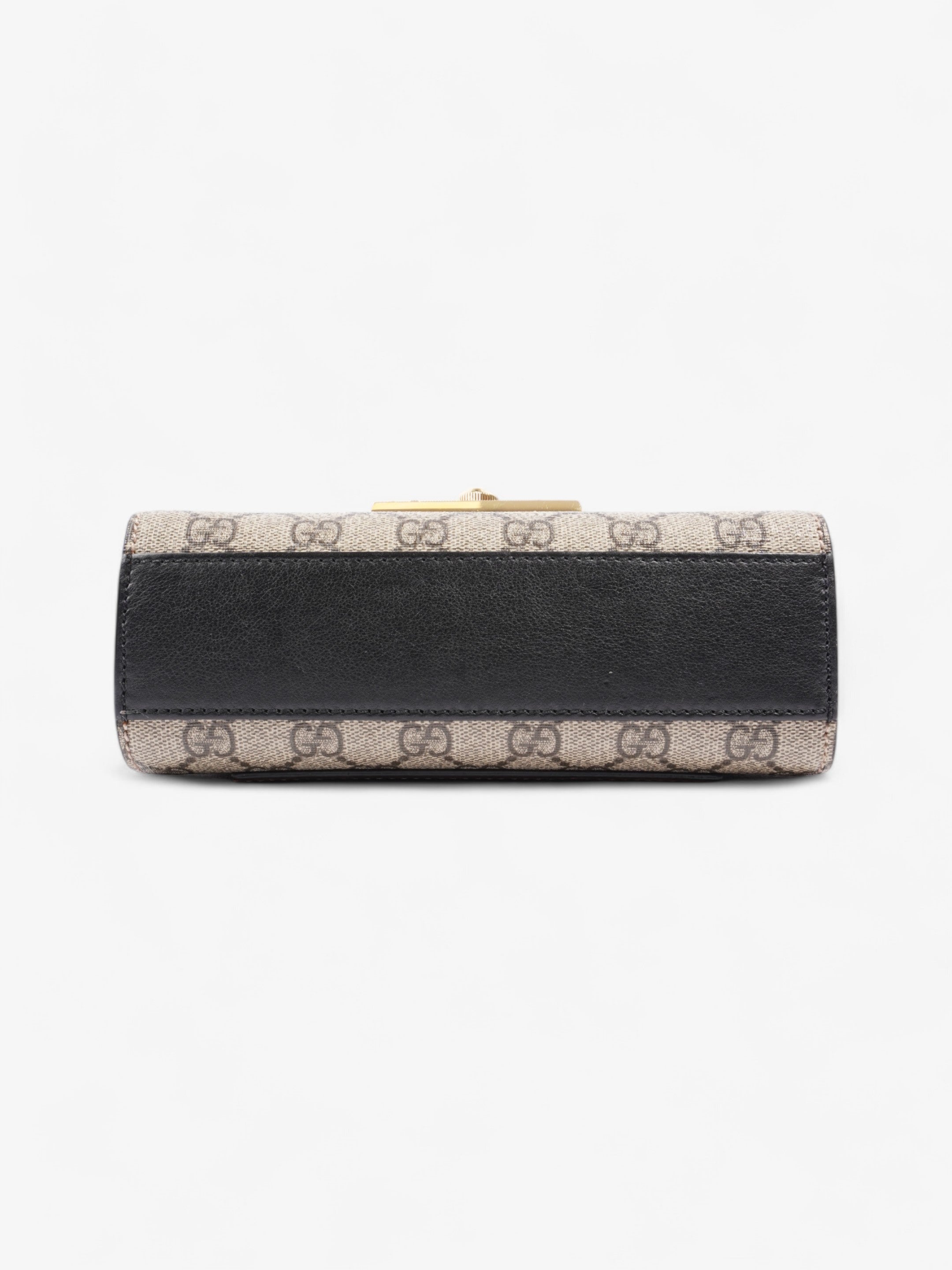 Gucci Padlock Shoulder Bag Black / Supreme Leather Mini