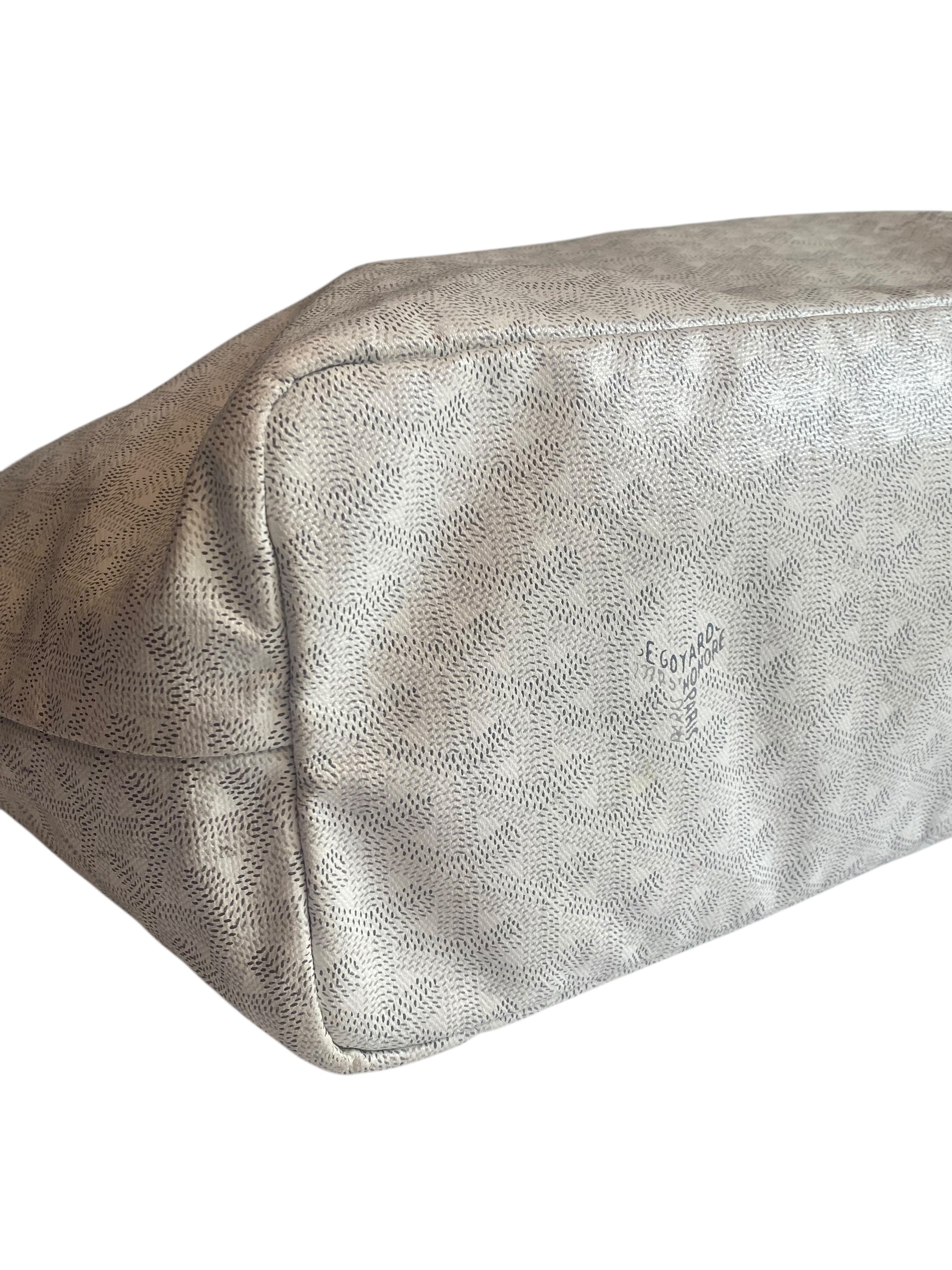 Goyard White PM St. Louis Tote