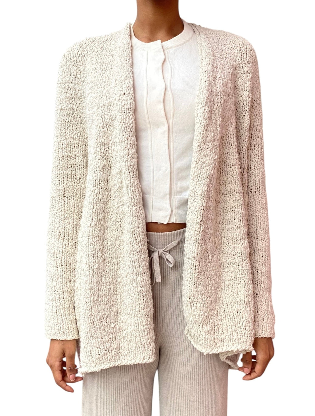 Lauren Manoogian Cream Cotton Knit igan - 1 / US 4-6