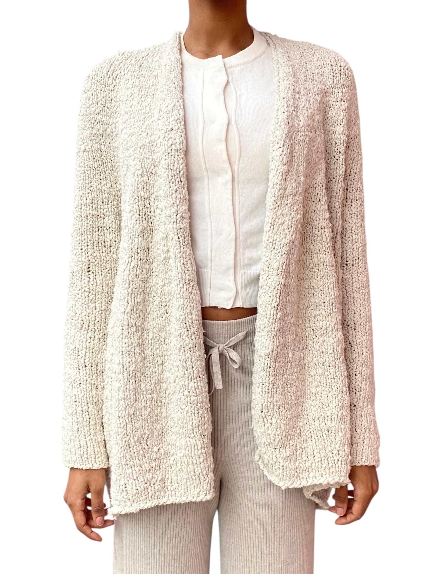 Lauren Manoogian Cream Cotton Knit igan - 1 / US 4-6