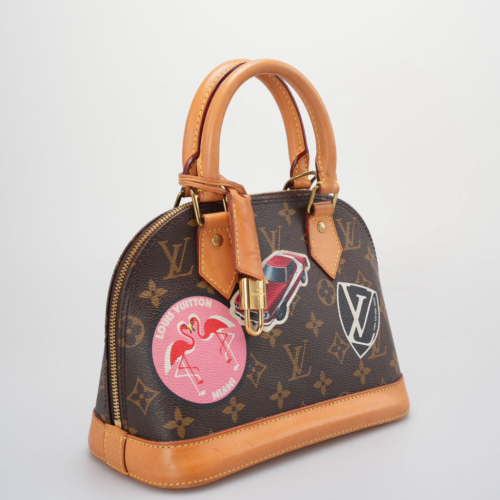 Louis Vuitton Monogram World Tour Alma BB Satchel Bag