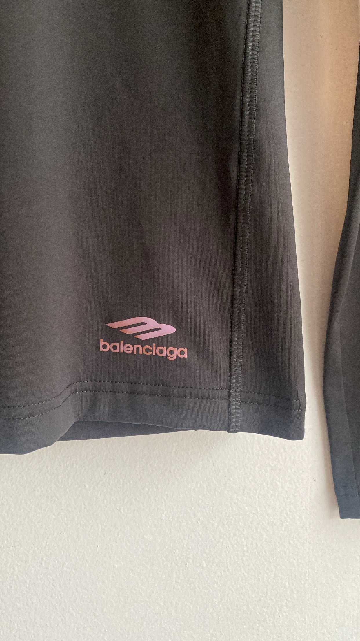 Balenciaga Logo Sport Turtleneck Top - S