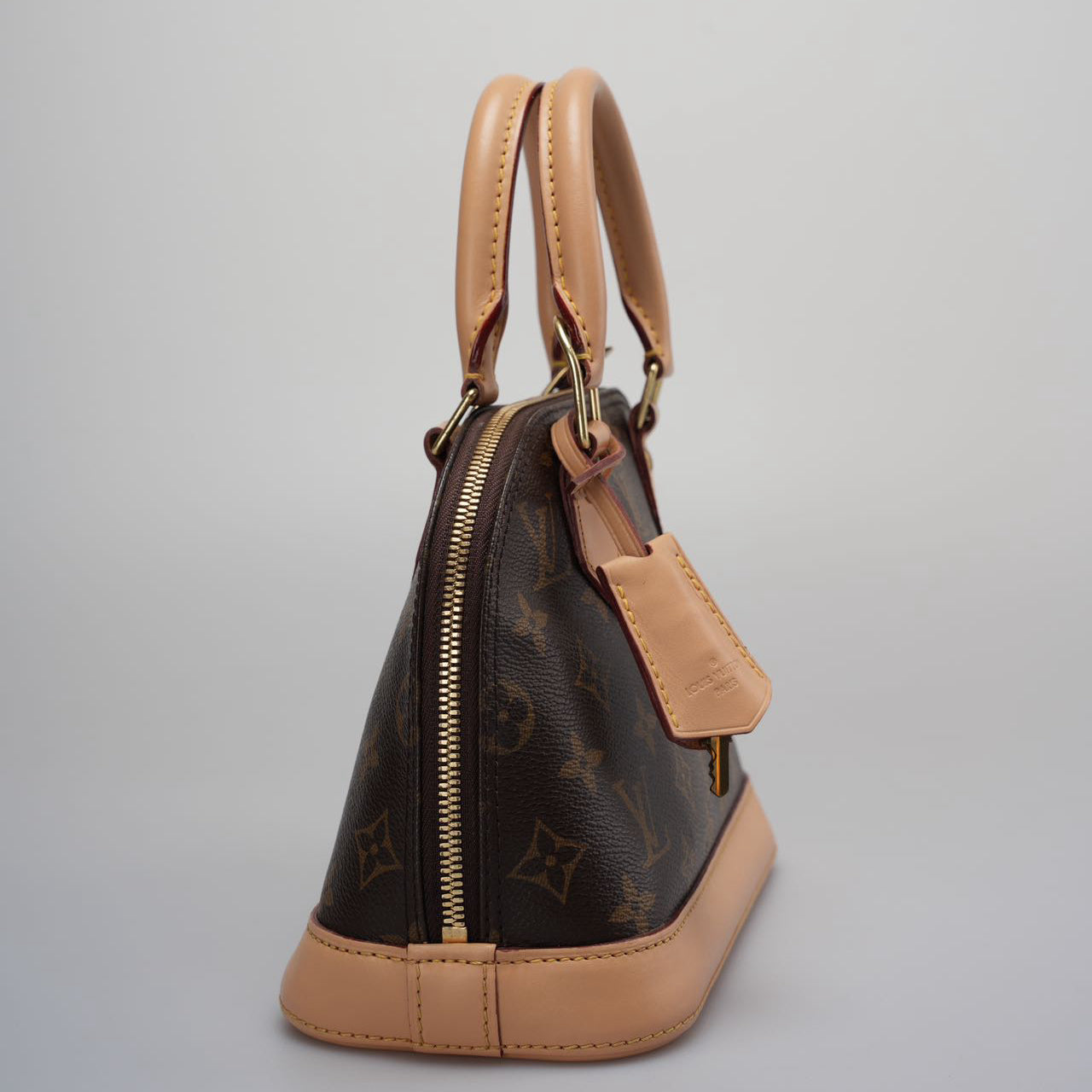Louis Vuitton Alma BB Monogram Brown Shoulder Bag 2014