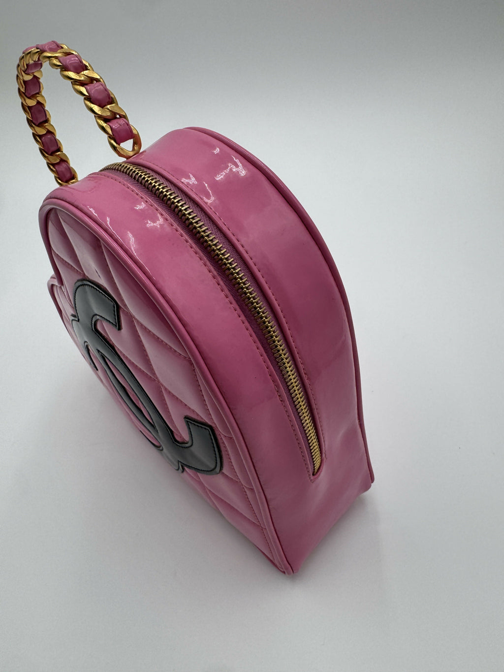 Chanel 1995 Vintage Barbie Pink Heart Vanity Bag