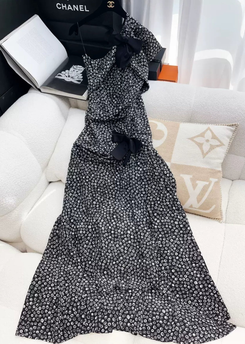 Chanel 21S Black & White Dress