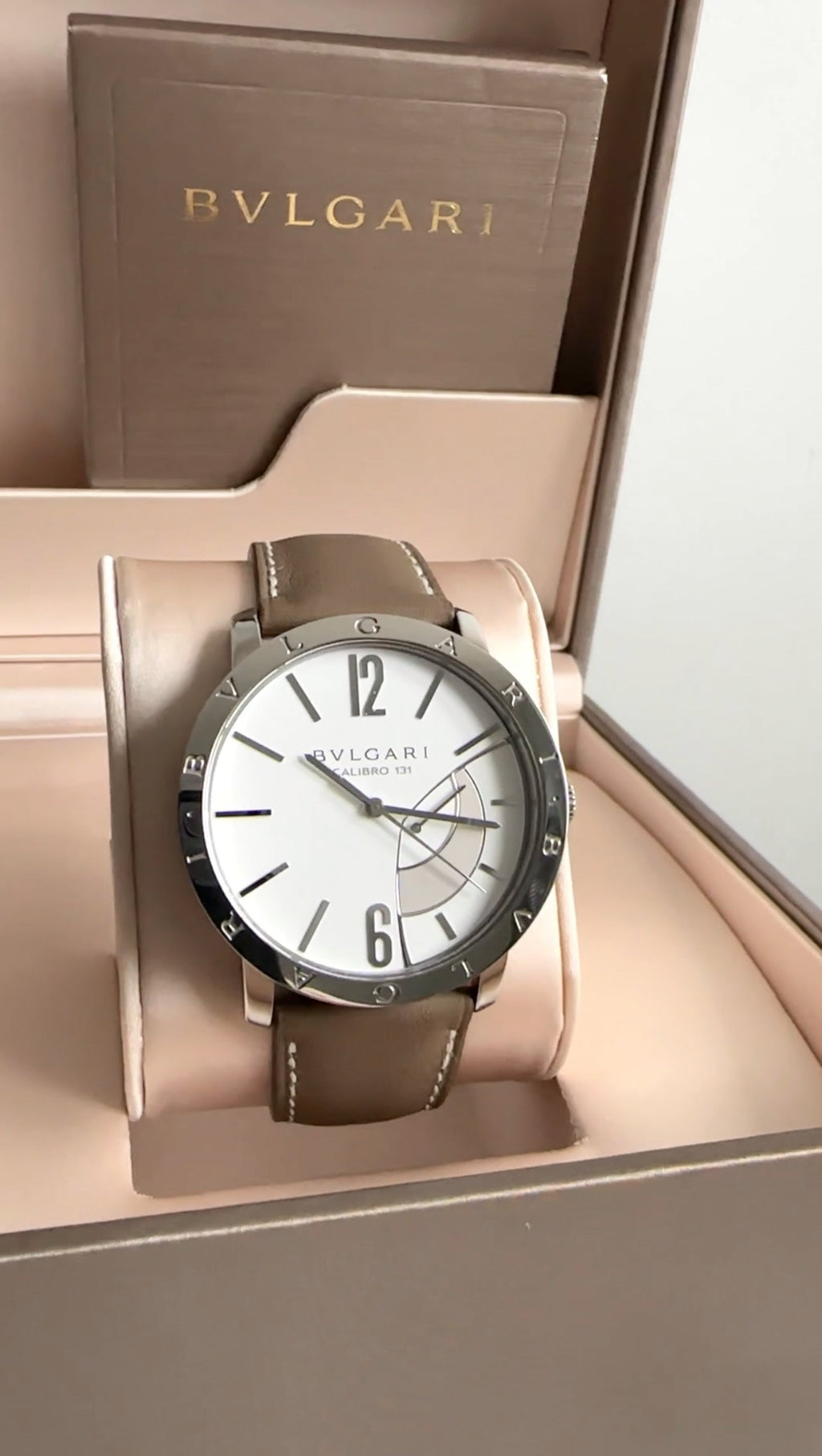Bvlgari Calibro 43mm Stainless Power Reserve Watch 101870