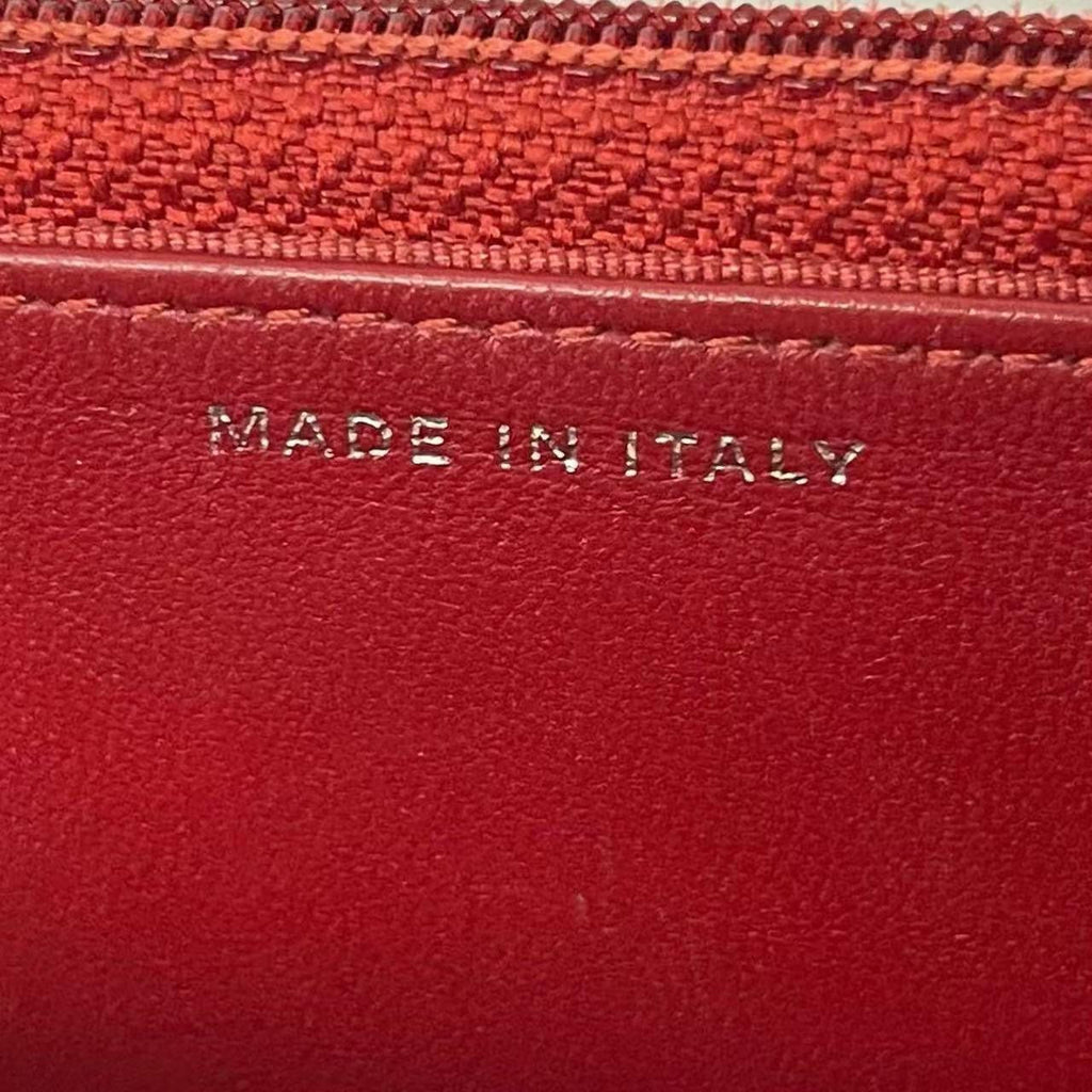 Chanel Red Wallet on Chain (WOC) Lambskin 2014