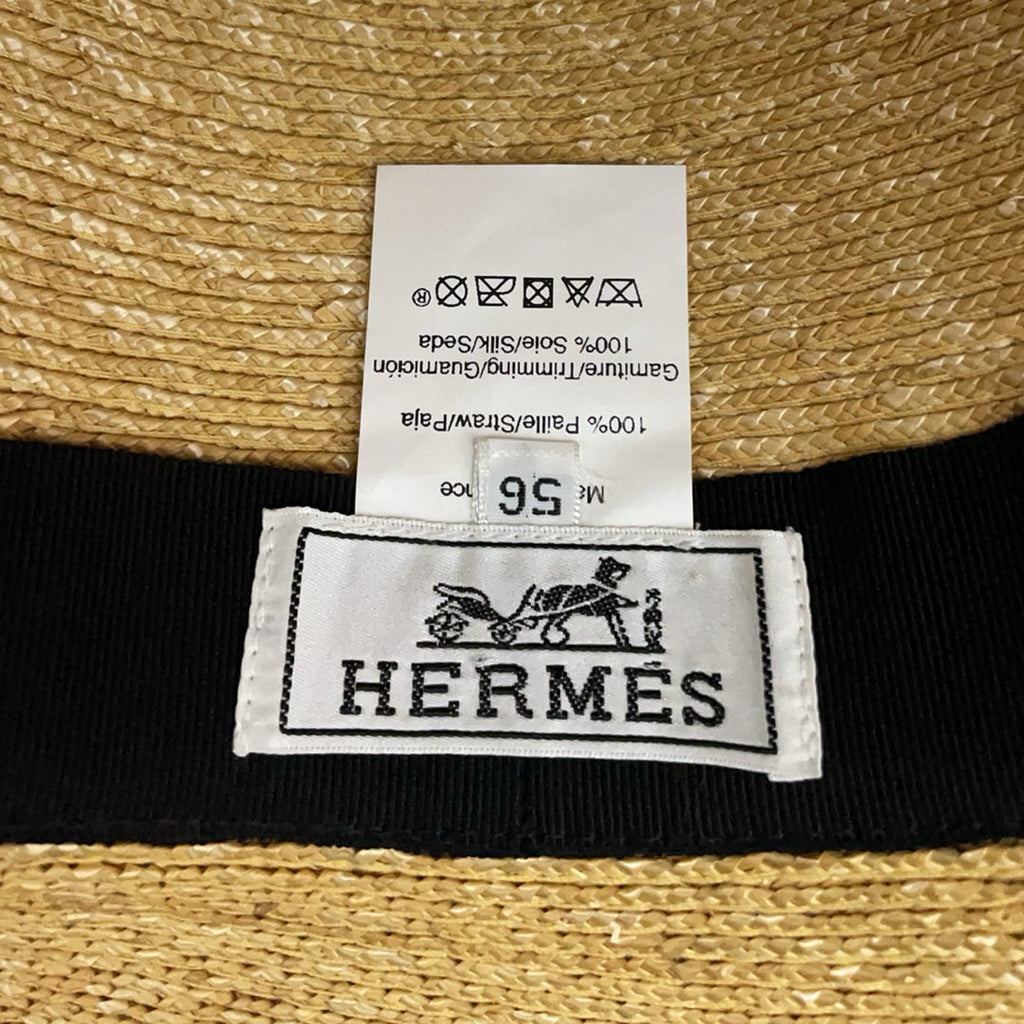 Hermes Straw Raffia Sun Hat