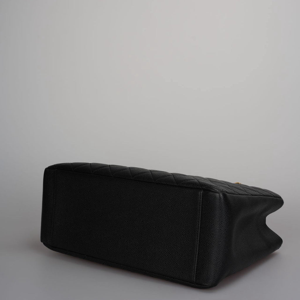 Chanel Black Grand Shopping Tote Black GST Bag Caviar 2012