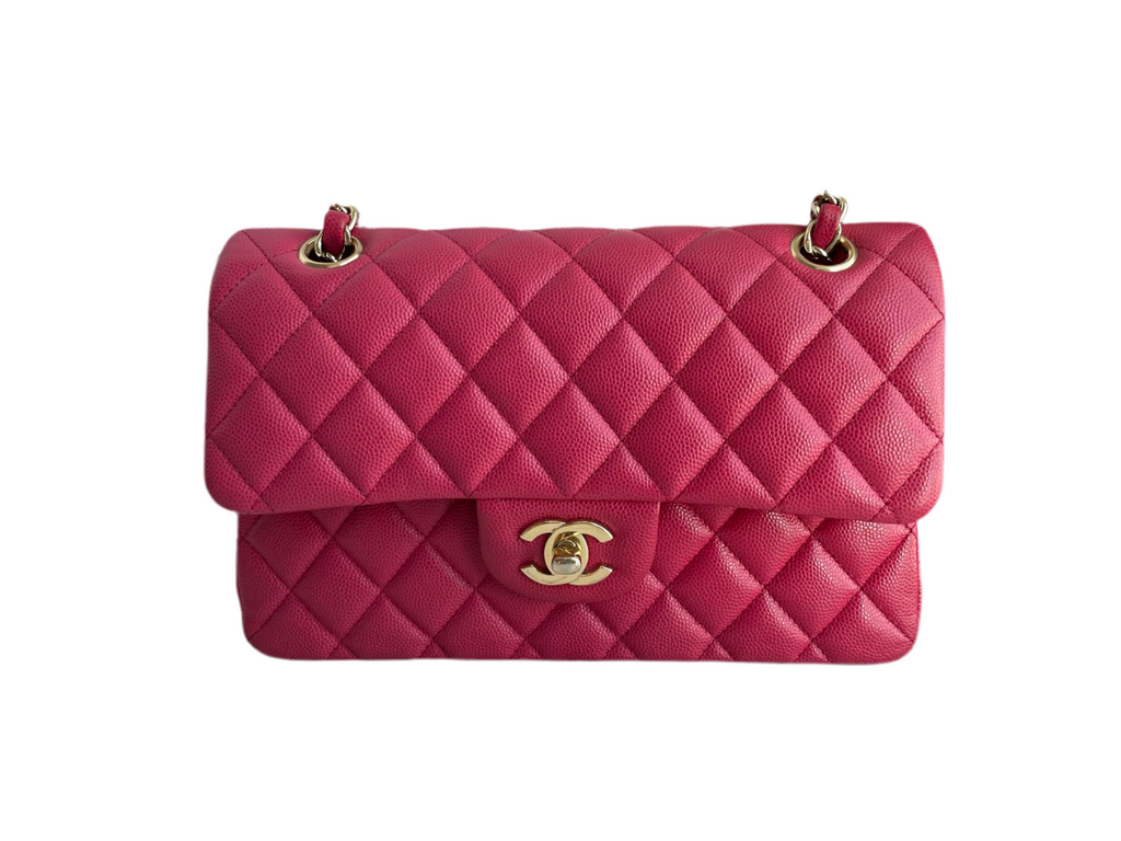 Chanel Red Timeless Flap Bag Caviar Leather Small Size