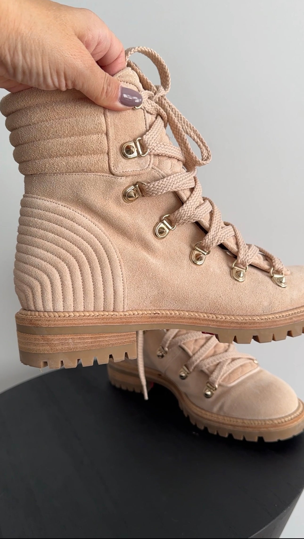 Christian Louboutin Beige Suede Mad Ankle Boot - 39