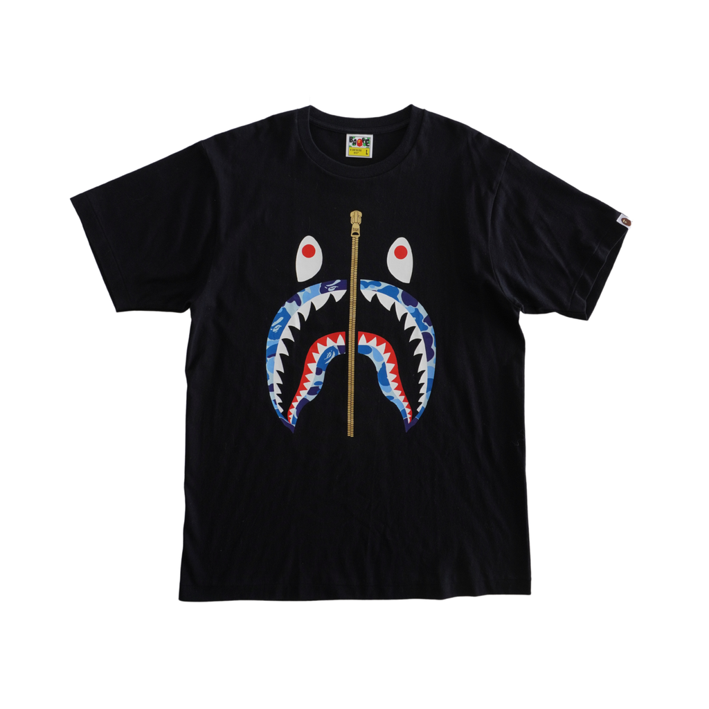 Bape 'Shark Face' T-Shirt- Men's L