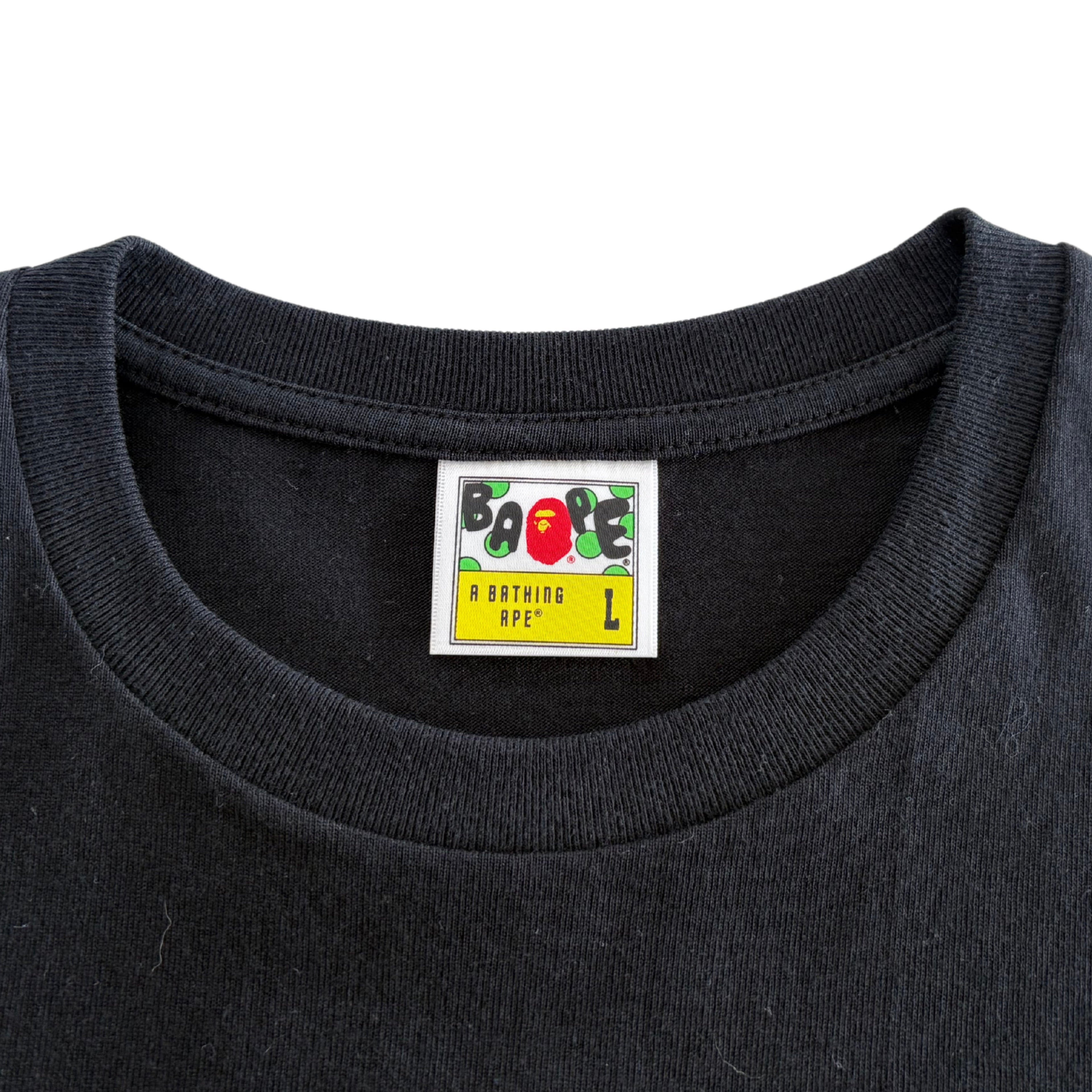 Bape 'Shark Face' T-Shirt- Men's L