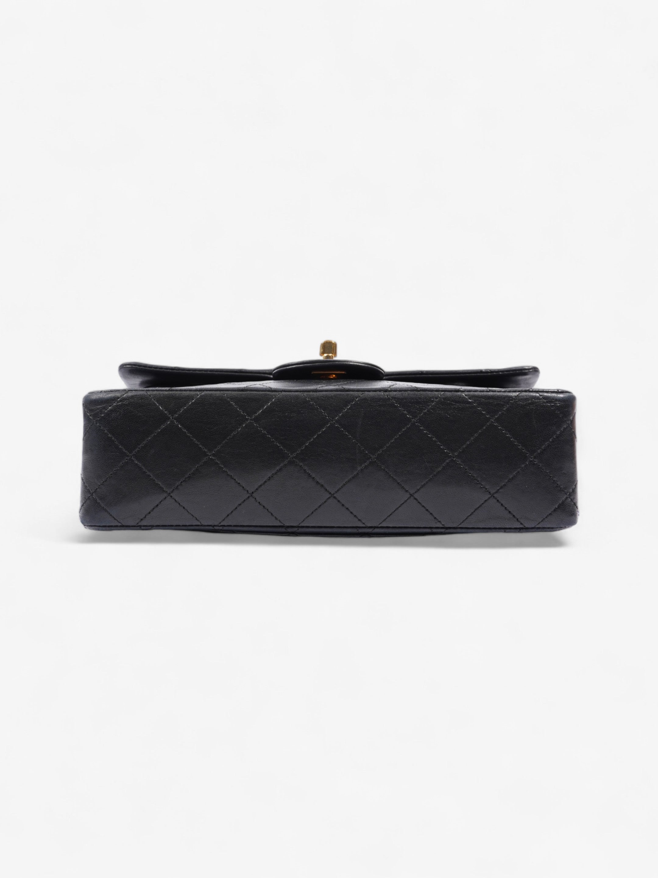 Chanel Classic Double Flap Black Lambskin Leather Small