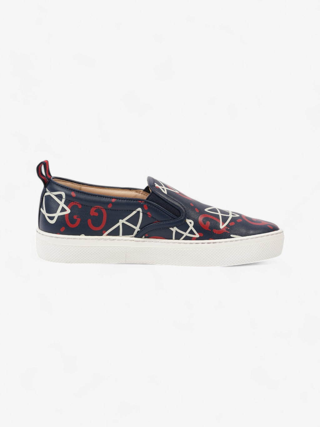 Gucci GG Star Sneakers Navy / Red / White Leather EU 38.5 UK 5.5